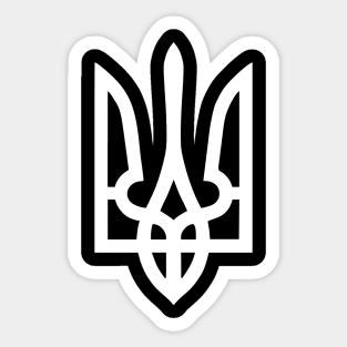 Ukrainian Tryzub Symbol Sticker